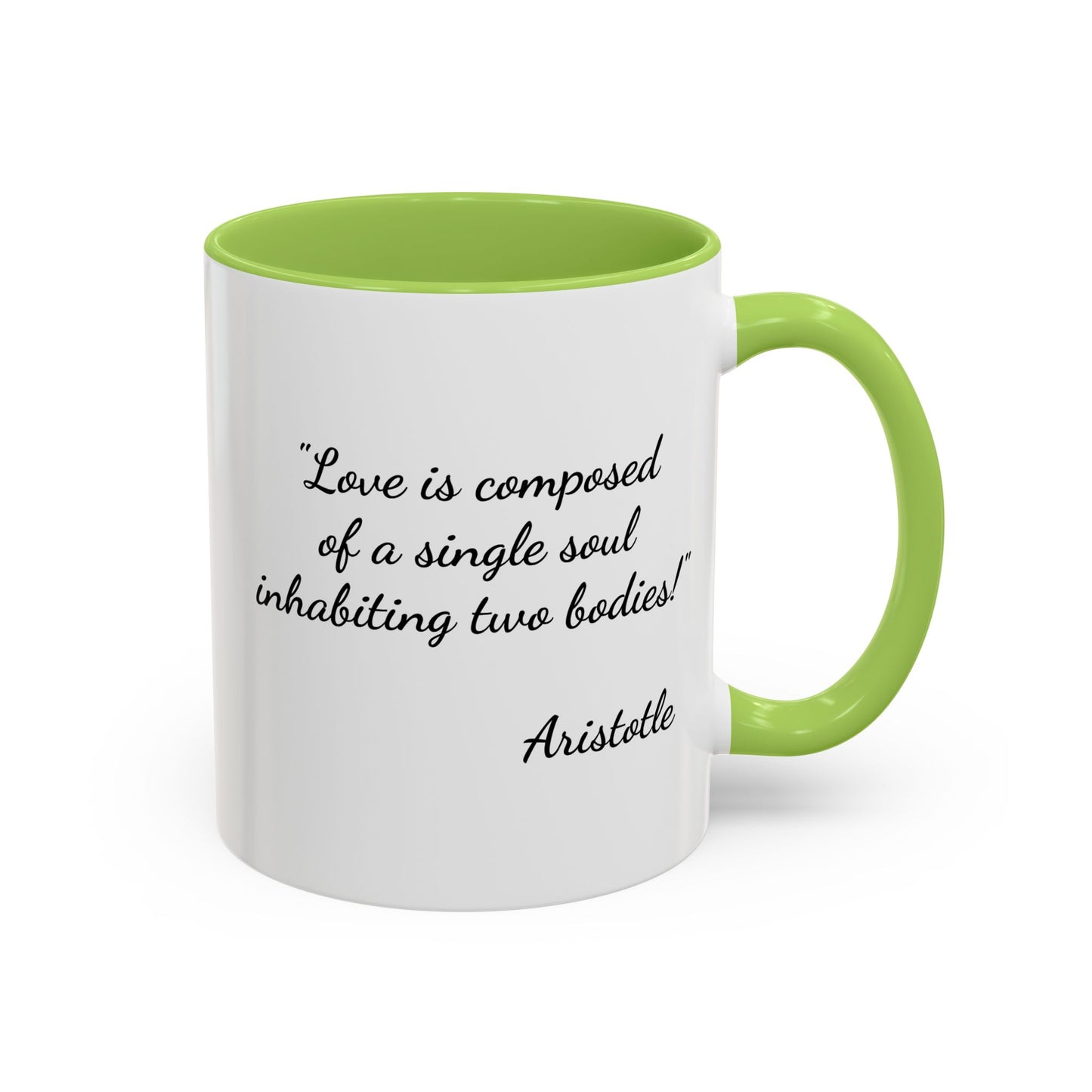 Romantic Coffee Mug — with Aristotle Quote