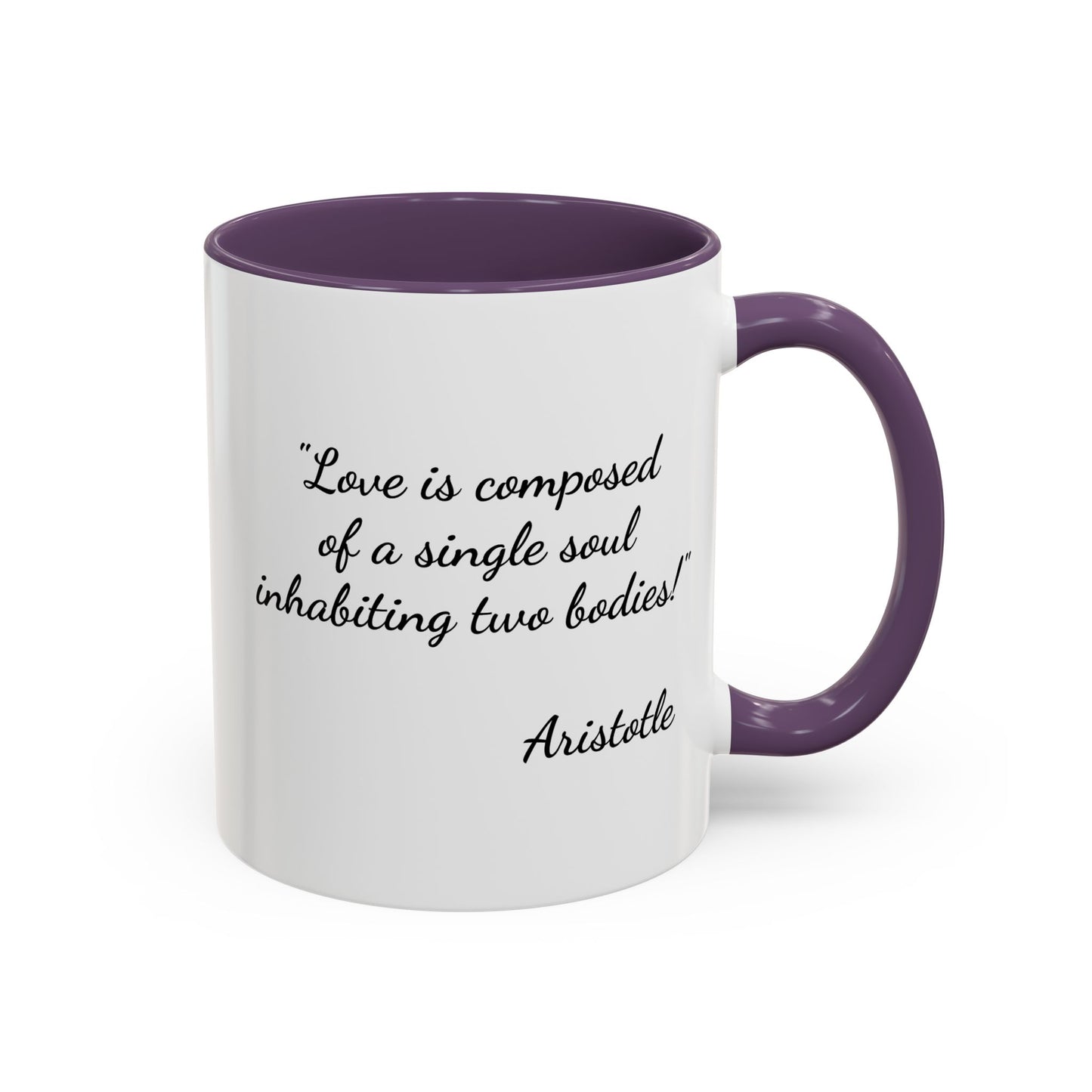 Romantic Coffee Mug — with Aristotle Quote