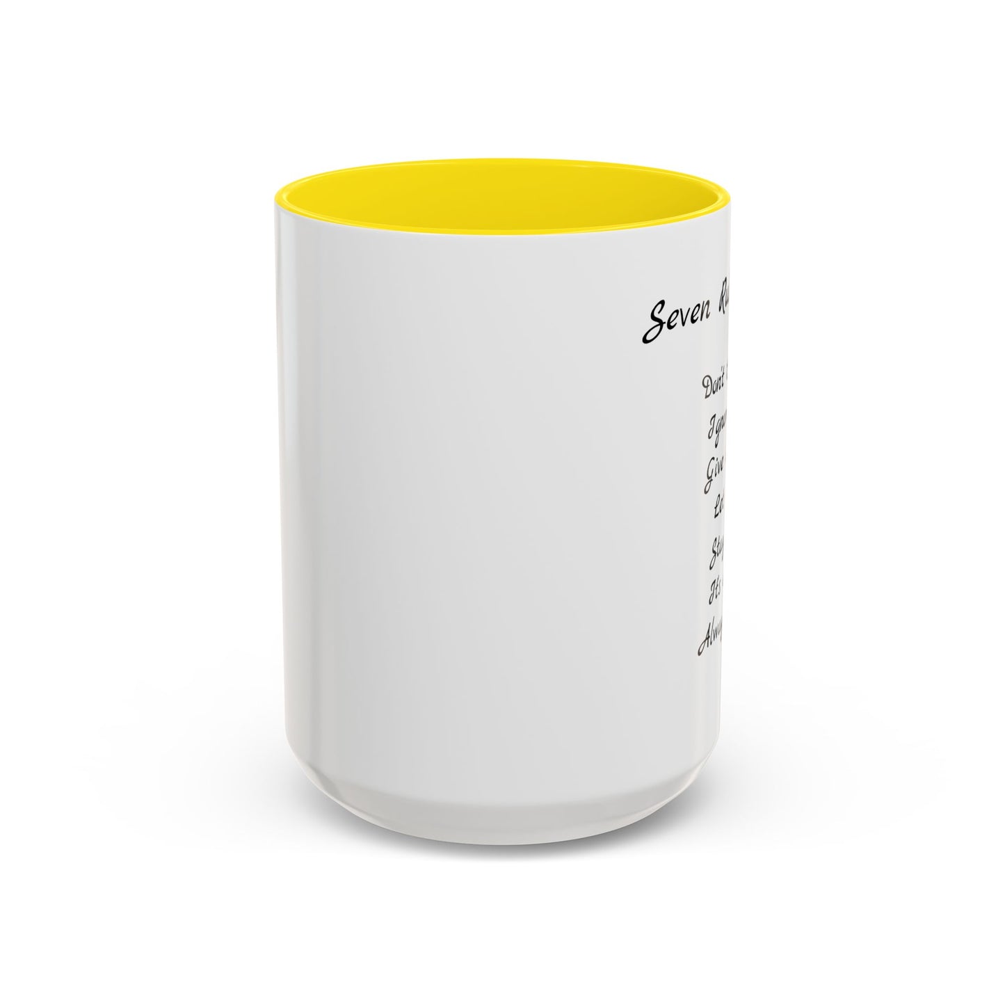 Seven Rules of Life Coffee Mug