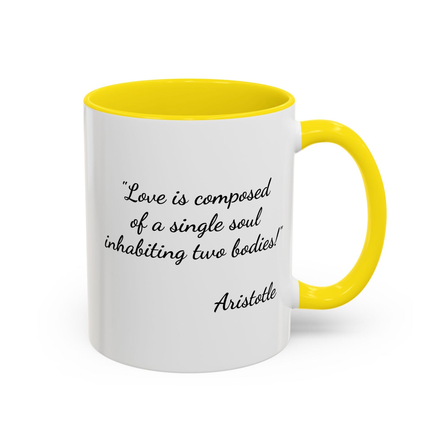 Romantic Coffee Mug — with Aristotle Quote