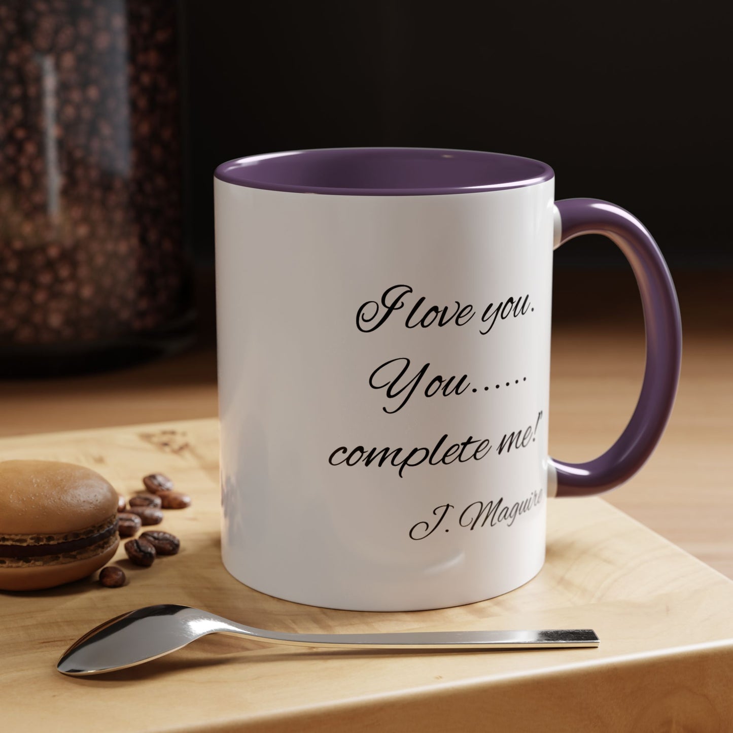 Romantic Coffee Mug with Jerry Maguire Quote