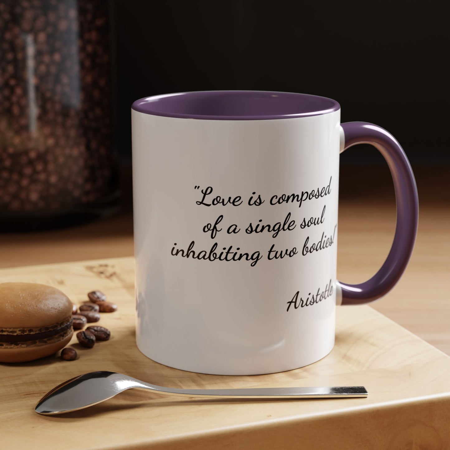 Romantic Coffee Mug — with Aristotle Quote