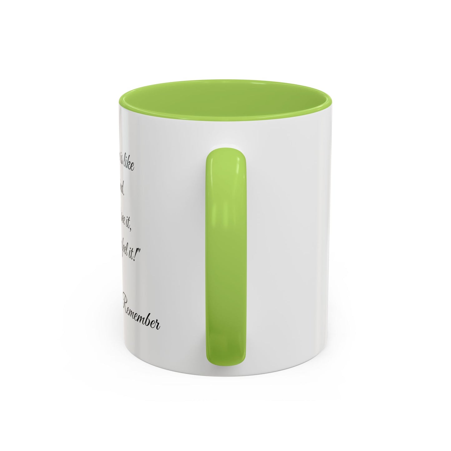 Romantic Coffee Mug — "Our love is like the wind......."