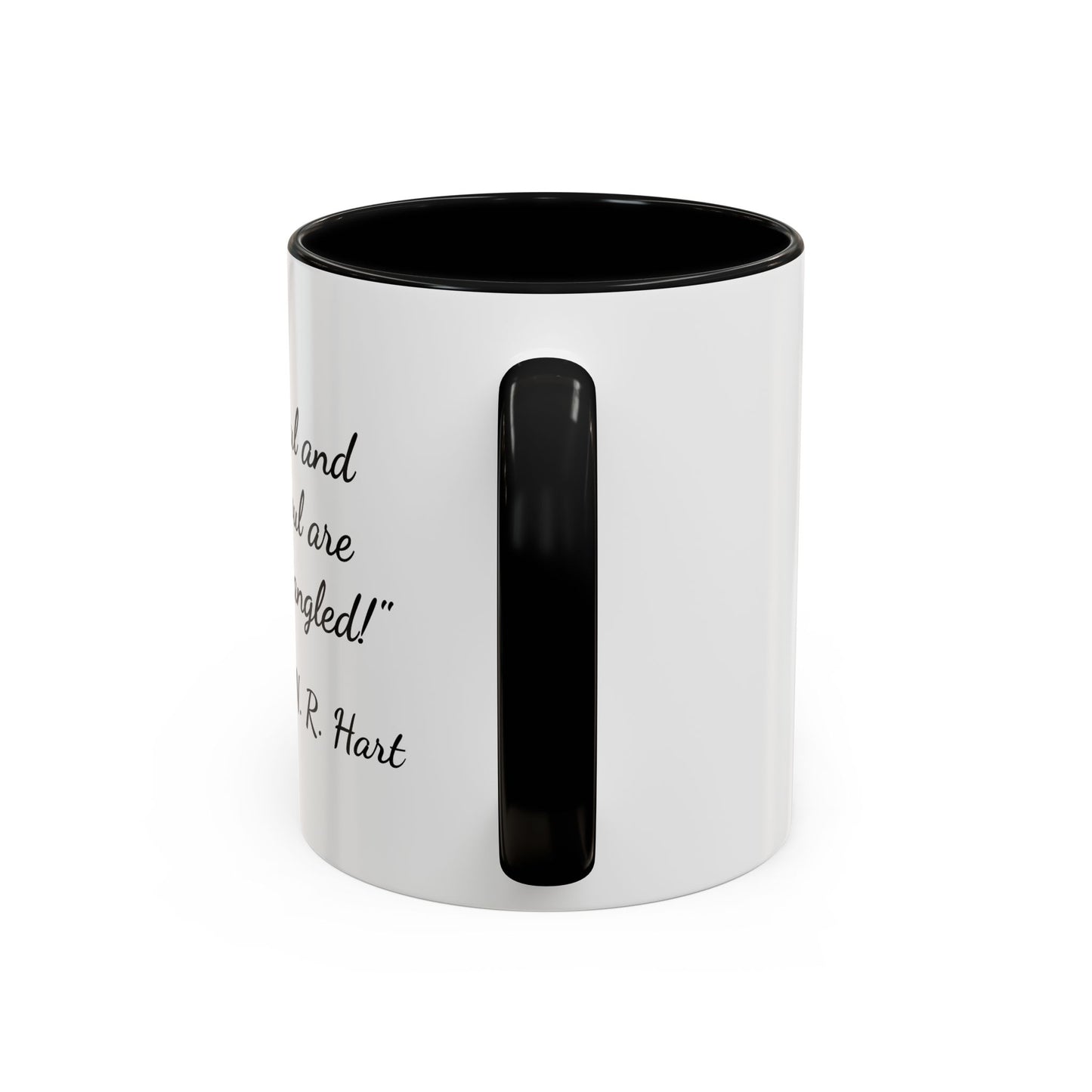 Romantic Coffee Mug — "My soul and your soul are forever tangled"