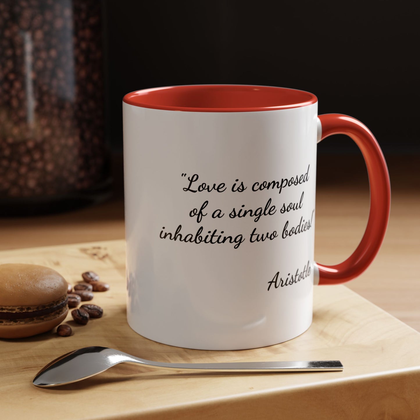 Romantic Coffee Mug — with Aristotle Quote